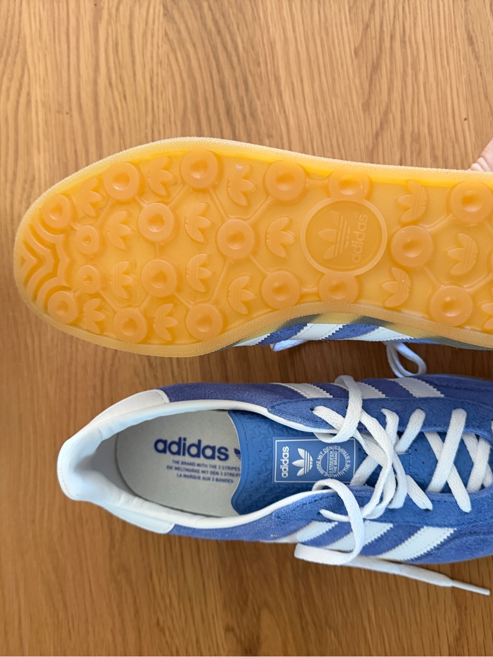 Adidas Gazelle Indoor Blue Suede Gum Sole Sneakers Women’s 8.5 NWT - Picture 6 of 7